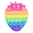 Ice Cream Bubble Toy Rainbow Push Bubble Fidget Toys Sensory Toys Kid Adult Autism Stress Reliever Squeeze Soft Squishy Toy