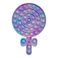 Ice Cream Bubble Toy Rainbow Push Bubble Fidget Toys Sensory Toys Kid Adult Autism Stress Reliever Squeeze Soft Squishy Toy