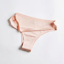 Seamless Panties Women Briefs Nylon Ultra-thin G-string Thongs Low Rise Lingerie Ice Silk Briefs Lady Girls Underwear Plus Size