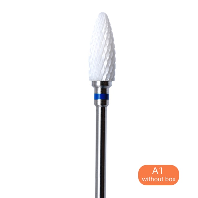 3/32'' Ceramic Nail Drill Bits Rotate Burr Milling Cutter Bits Manicure Cutter Pedicure Tools Electric Nail Drill Accessories