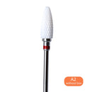 3/32'' Ceramic Nail Drill Bits Rotate Burr Milling Cutter Bits Manicure Cutter Pedicure Tools Electric Nail Drill Accessories
