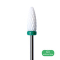 3/32'' Ceramic Nail Drill Bits Rotate Burr Milling Cutter Bits Manicure Cutter Pedicure Tools Electric Nail Drill Accessories