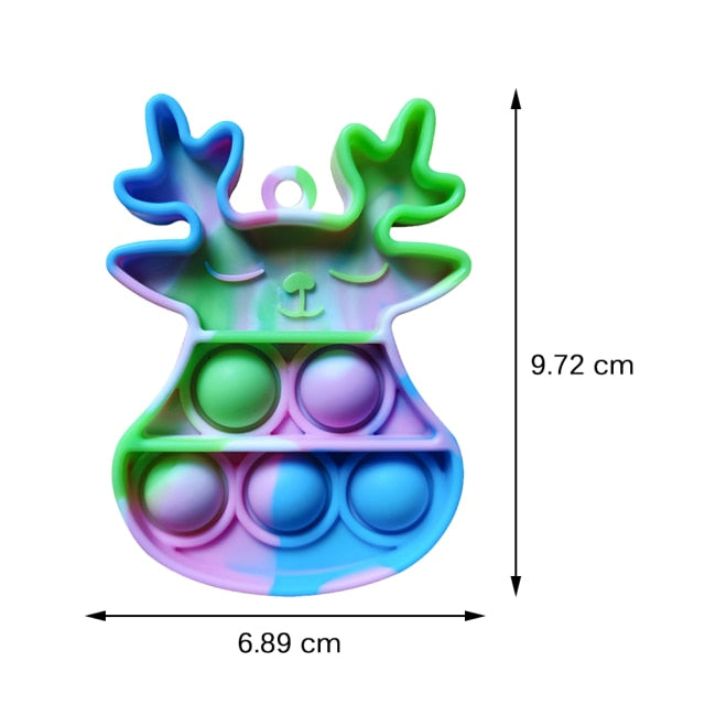 Push  Bubble Fidget Sensory Toy Antistress Push Bubble  Fidget Toy Brain Train Stress Relief for Autism Squeeze Toys