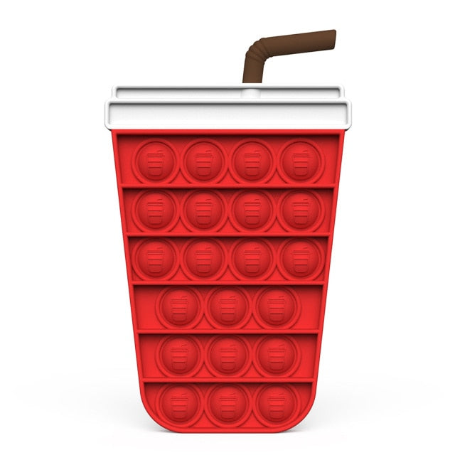 Push  Bubble Fidget Sensory Toy Antistress Push Bubble  Fidget Toy Brain Train Stress Relief for Autism Squeeze Toys