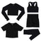 SEVEN SKIN 2/3/5PCS Seamless Women Yoga Set Gym Fitness Sportswear Long Sleeve Crop Top Clothing High Waist Leggings Sport Suits