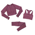 SEVEN SKIN 2/3/5PCS Seamless Women Yoga Set Gym Fitness Sportswear Long Sleeve Crop Top Clothing High Waist Leggings Sport Suits