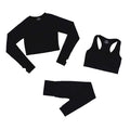 SEVEN SKIN 2/3/5PCS Seamless Women Yoga Set Gym Fitness Sportswear Long Sleeve Crop Top Clothing High Waist Leggings Sport Suits