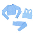 SEVEN SKIN 2/3/5PCS Seamless Women Yoga Set Gym Fitness Sportswear Long Sleeve Crop Top Clothing High Waist Leggings Sport Suits