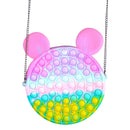 Cute Bag Fidget Toys Reliver Stress Toy Rainbow Push Bubble Simple Dimmer Antistress Toy Children Sensory Game Toy Backpack