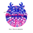 Cute Bag Fidget Toys Reliver Stress Toy Rainbow Push Bubble Simple Dimmer Antistress Toy Children Sensory Game Toy Backpack