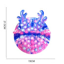 Cute Bag Fidget Toys Reliver Stress Toy Rainbow Push Bubble Simple Dimmer Antistress Toy Children Sensory Game Toy Backpack