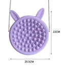 Cute Bag Fidget Toys Reliver Stress Toy Rainbow Push Bubble Simple Dimmer Antistress Toy Children Sensory Game Toy Backpack