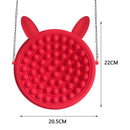 Cute Bag Fidget Toys Reliver Stress Toy Rainbow Push Bubble Simple Dimmer Antistress Toy Children Sensory Game Toy Backpack