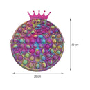 Cute Bag Fidget Toys Reliver Stress Toy Rainbow Push Bubble Simple Dimmer Antistress Toy Children Sensory Game Toy Backpack