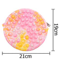 Cute Bag Fidget Toys Reliver Stress Toy Rainbow Push Bubble Simple Dimmer Antistress Toy Children Sensory Game Toy Backpack