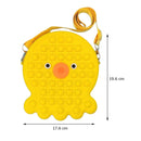 Cute Bag Fidget Toys Reliver Stress Toy Rainbow Push Bubble Simple Dimmer Antistress Toy Children Sensory Game Toy Backpack