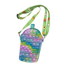 Cute Bag Fidget Toys Reliver Stress Toy Rainbow Push Bubble Simple Dimmer Antistress Toy Children Sensory Game Toy Backpack