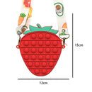 Cute Bag Fidget Toys Reliver Stress Toy Rainbow Push Bubble Simple Dimmer Antistress Toy Children Sensory Game Toy Backpack