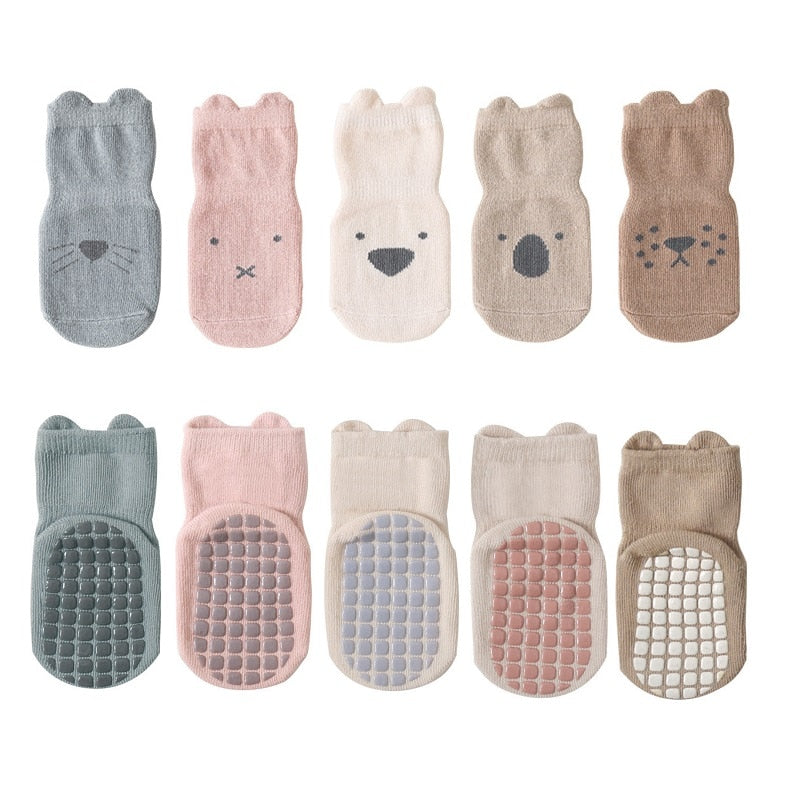 Autumn Winter Baby Socks Children Floor Socks Combed Cotton Baby Non-Slip Toddler Socks Newborn Cartoon Cotton Socks