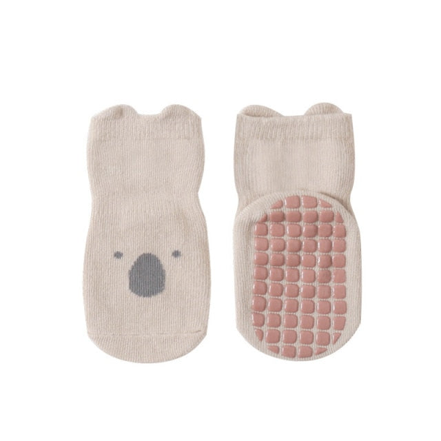 Autumn Winter Baby Socks Children Floor Socks Combed Cotton Baby Non-Slip Toddler Socks Newborn Cartoon Cotton Socks