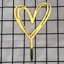 Flowers Cake Topper Happy Birthday Gold Silver Birthday Party Cake Insert Acrylic Cake Decoration Wedding Cakes Dessert Decor