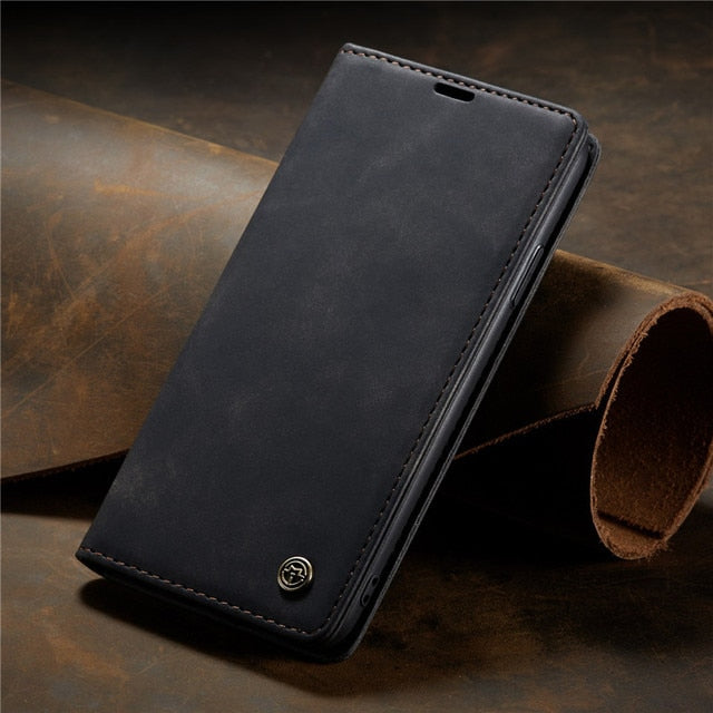 Luxury Magnetic Flip Wallet Case For iPhone 13 12 Mini 11 Pro XS MAX X XR 8 7 6s 6 Plus 5 5s SE 2020 Leather Card Phone Cover