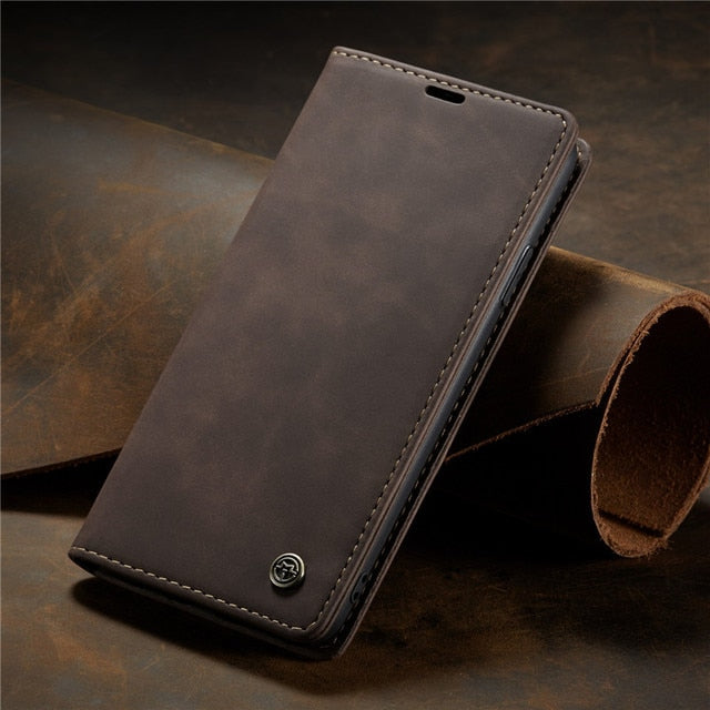 Luxury Magnetic Flip Wallet Case For iPhone 13 12 Mini 11 Pro XS MAX X XR 8 7 6s 6 Plus 5 5s SE 2020 Leather Card Phone Cover
