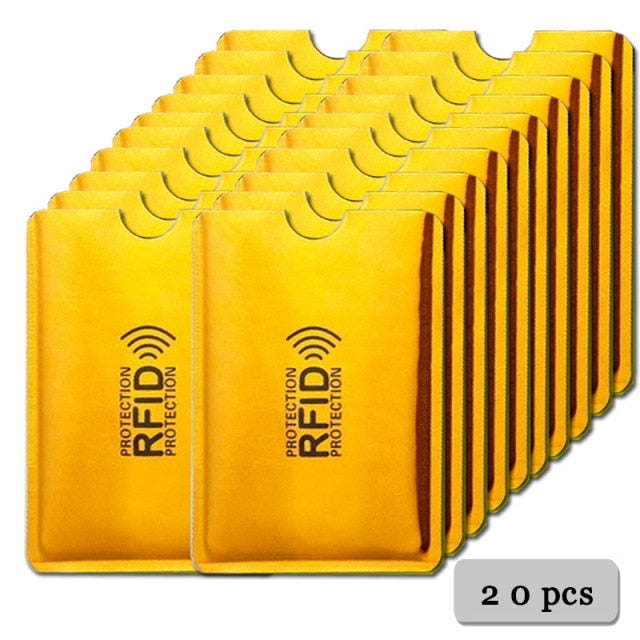 Anti Rfid Card Holder NFC Blocking Reader Lock Id Bank Card Holder Student Cute ID Cards Wallet Passport Business Bancaire Case