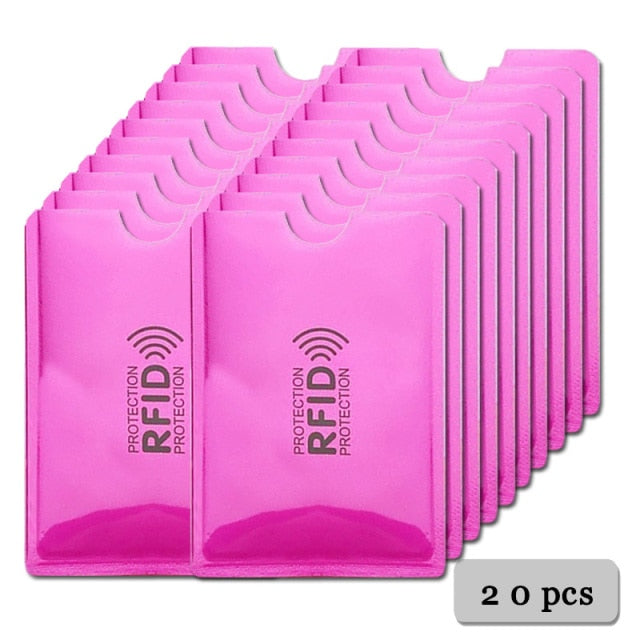Anti Rfid Card Holder NFC Blocking Reader Lock Id Bank Card Holder Student Cute ID Cards Wallet Passport Business Bancaire Case