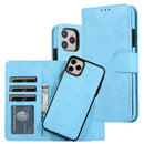 Luxury Leather Removable Case For iPhone SE 2020 12 13 Mini 11 Pro XR XS Max 6 6s 7 8 Plus 5 5s Flip Wallet Card Phone Bag Cover