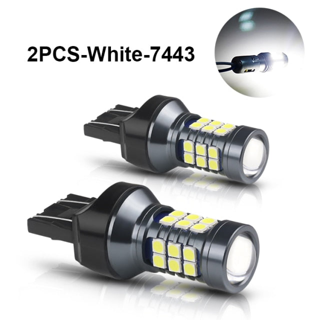 NLpearl 2x T20 LED 7440 WY21W W21W Led Bulbs 7443 W21/5W Led T20 Super Bright 3030SMD Backup Reversing Light for Car Signal Lamp