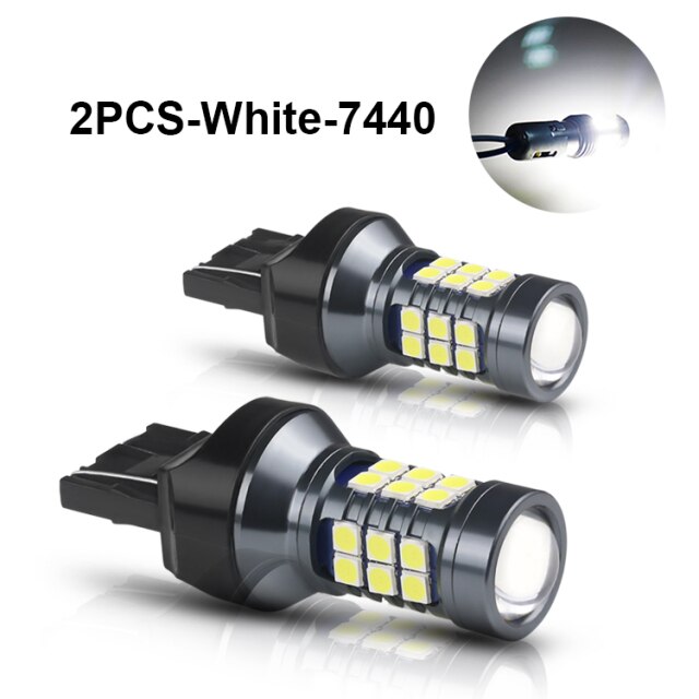 NLpearl 2x T20 LED 7440 WY21W W21W Led Bulbs 7443 W21/5W Led T20 Super Bright 3030SMD Backup Reversing Light for Car Signal Lamp