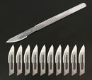 Metal Scalpel 11 Antiskid Knife Craft Carving Knife Mobile Phone Notebook Computer PCB Maintenance Manual Tool Blade