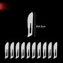 Metal Scalpel 11 Antiskid Knife Craft Carving Knife Mobile Phone Notebook Computer PCB Maintenance Manual Tool Blade