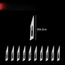 Metal Scalpel 11 Antiskid Knife Craft Carving Knife Mobile Phone Notebook Computer PCB Maintenance Manual Tool Blade