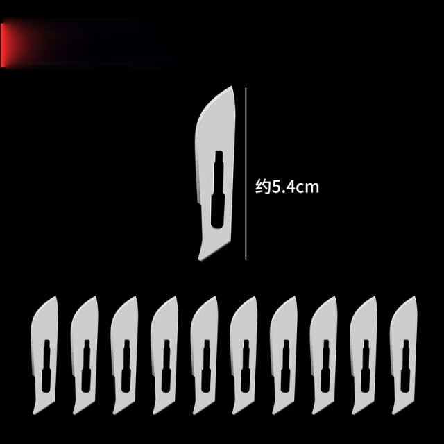 Metal Scalpel 11 Antiskid Knife Craft Carving Knife Mobile Phone Notebook Computer PCB Maintenance Manual Tool Blade