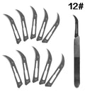 Metal Scalpel 11 Antiskid Knife Craft Carving Knife Mobile Phone Notebook Computer PCB Maintenance Manual Tool Blade