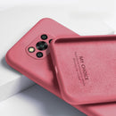 Original Liquid Silicone Phone Case For Xiaomi Redmi Note 7 8 9 9S 10 Pro Max 5G POCO X3 F3 M3 NFC Pro 5G Soft Thin Cover funda