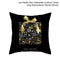 45cm Christmas Black Gold Cushion Cover Merry Christmas Decorations for Home Cristmas Ornaments Natal Navidad Gift New Year 2021