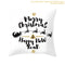45cm Christmas Black Gold Cushion Cover Merry Christmas Decorations for Home Cristmas Ornaments Natal Navidad Gift New Year 2021