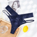 Women Sexy Lace Panties Low-waist Temptation Lingerie Ladies Cross Strap G String Breathable Hollow Out Solid Female Thongs