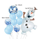 elsa Disney Frozen princess helium balloons 32inch number Baby shower girl foil globos birthday party decorations kids toys