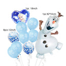 elsa Disney Frozen princess helium balloons 32inch number Baby shower girl foil globos birthday party decorations kids toys
