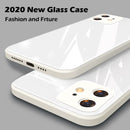 ASTUBIA Square Tempered Glass Case For iPhone 11 12 13 Pro Max Case Anti-knock Fram Cover For IPhone X XS MAX XR 7 8 Plus