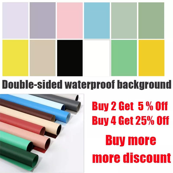 Photography background paper photophones backdrops morandi 57*87cm 2 sides solid color green screen photo studio[buy 4 free 1]]