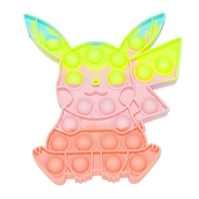 New In Stock Pop It Pokemon Pikachu Pink Pig Fidget Toys Squishy Sensory Anti Stress Kawaii Stress Relief Squeeze Toys for Kid