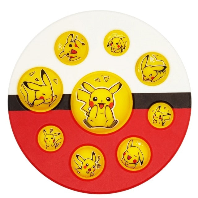 New In Stock Pop It Pokemon Pikachu Pink Pig Fidget Toys Squishy Sensory Anti Stress Kawaii Stress Relief Squeeze Toys for Kid