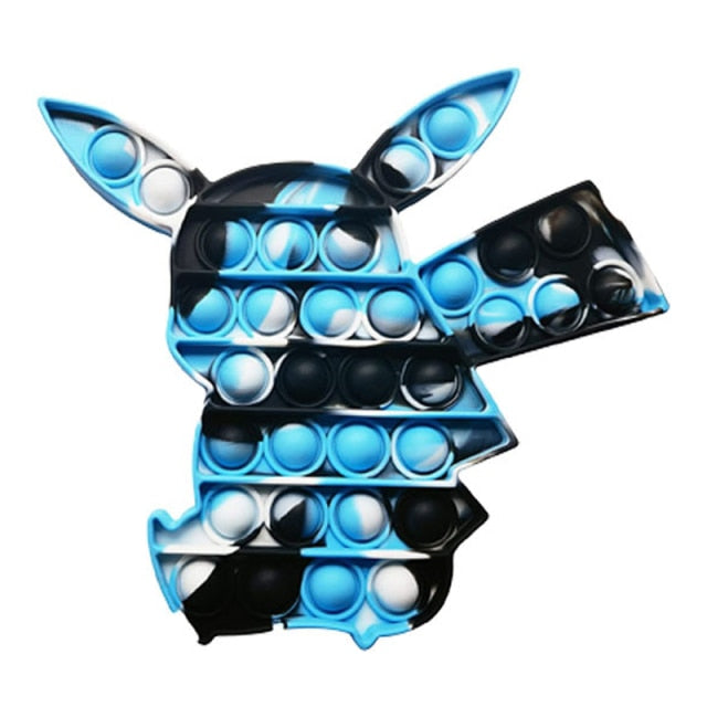 New In Stock Pop It Pokemon Pikachu Pink Pig Fidget Toys Squishy Sensory Anti Stress Kawaii Stress Relief Squeeze Toys for Kid