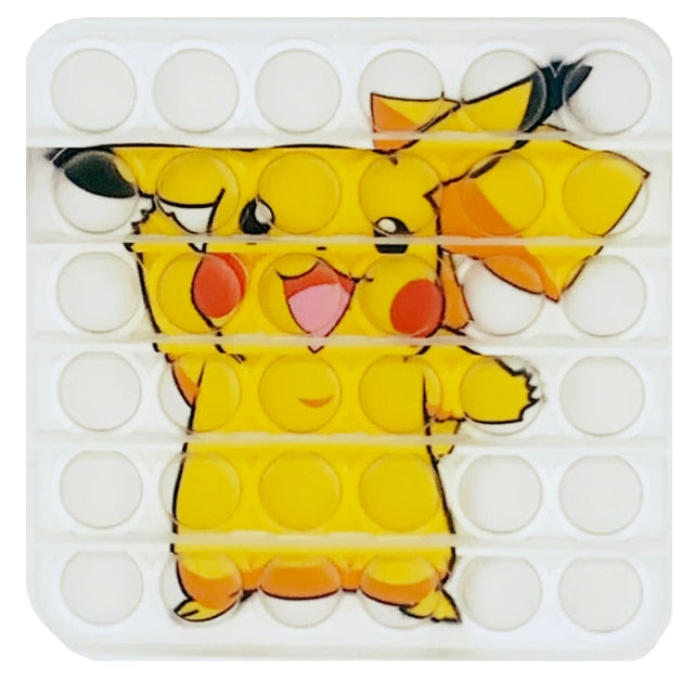 New In Stock Pop It Pokemon Pikachu Pink Pig Fidget Toys Squishy Sensory Anti Stress Kawaii Stress Relief Squeeze Toys for Kid