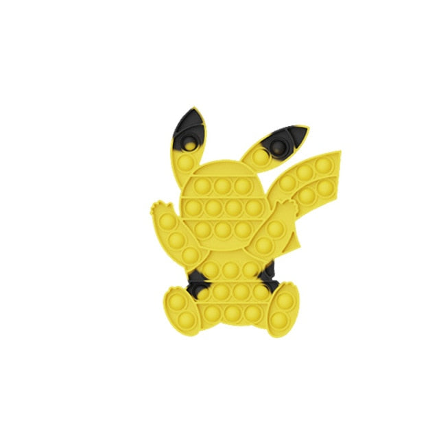 New In Stock Pop It Pokemon Pikachu Pink Pig Fidget Toys Squishy Sensory Anti Stress Kawaii Stress Relief Squeeze Toys for Kid